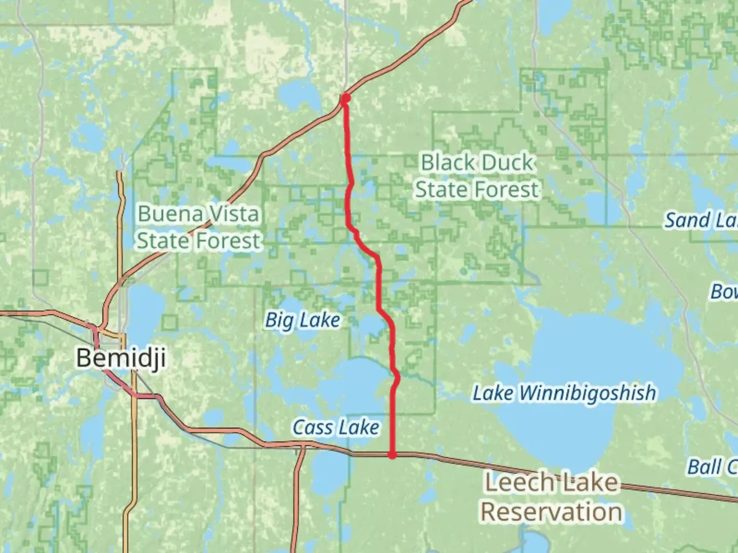 An image depicting the trail Scenic Highway Southeast Trail and its surrounding area.