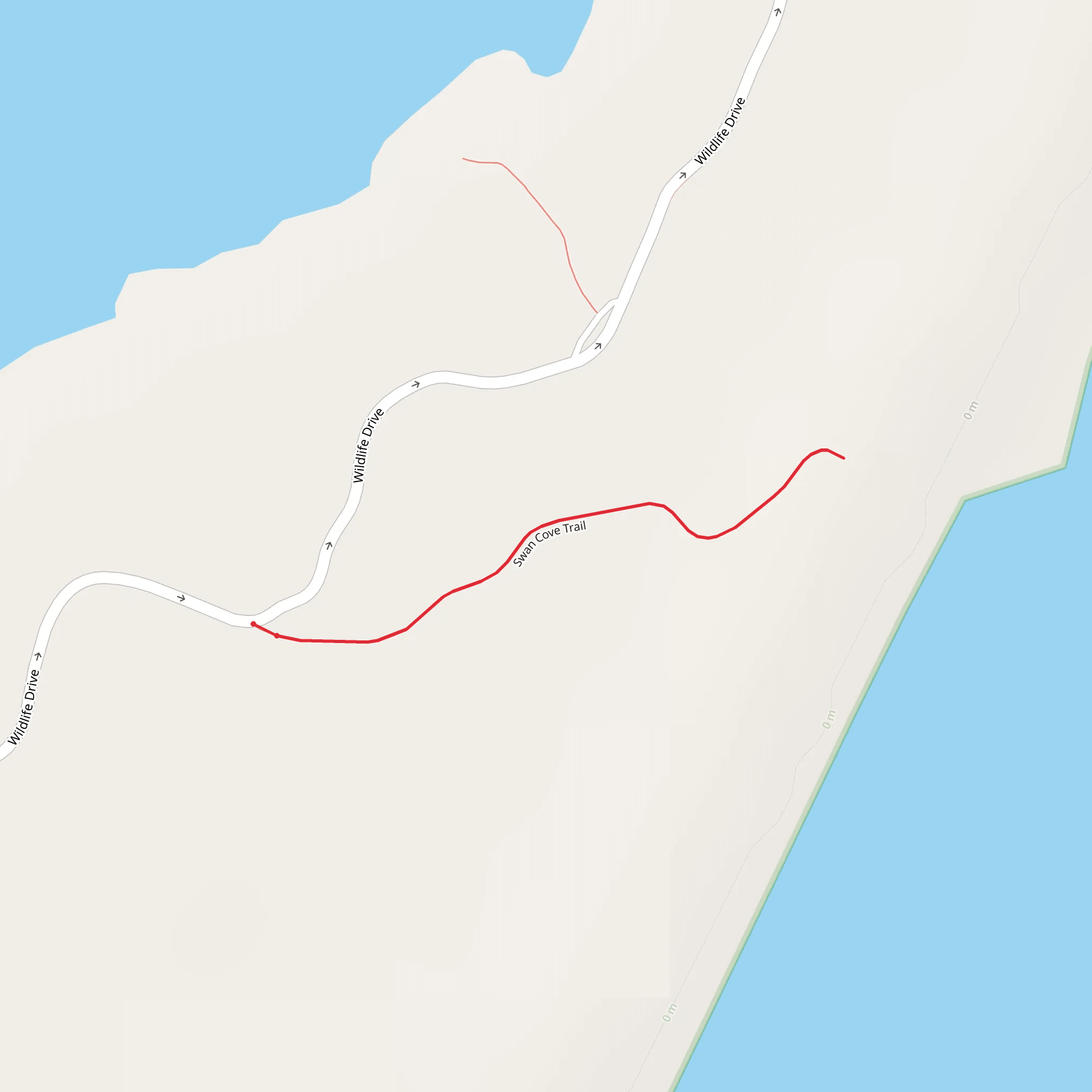 Swan Cove Trail mobile static map