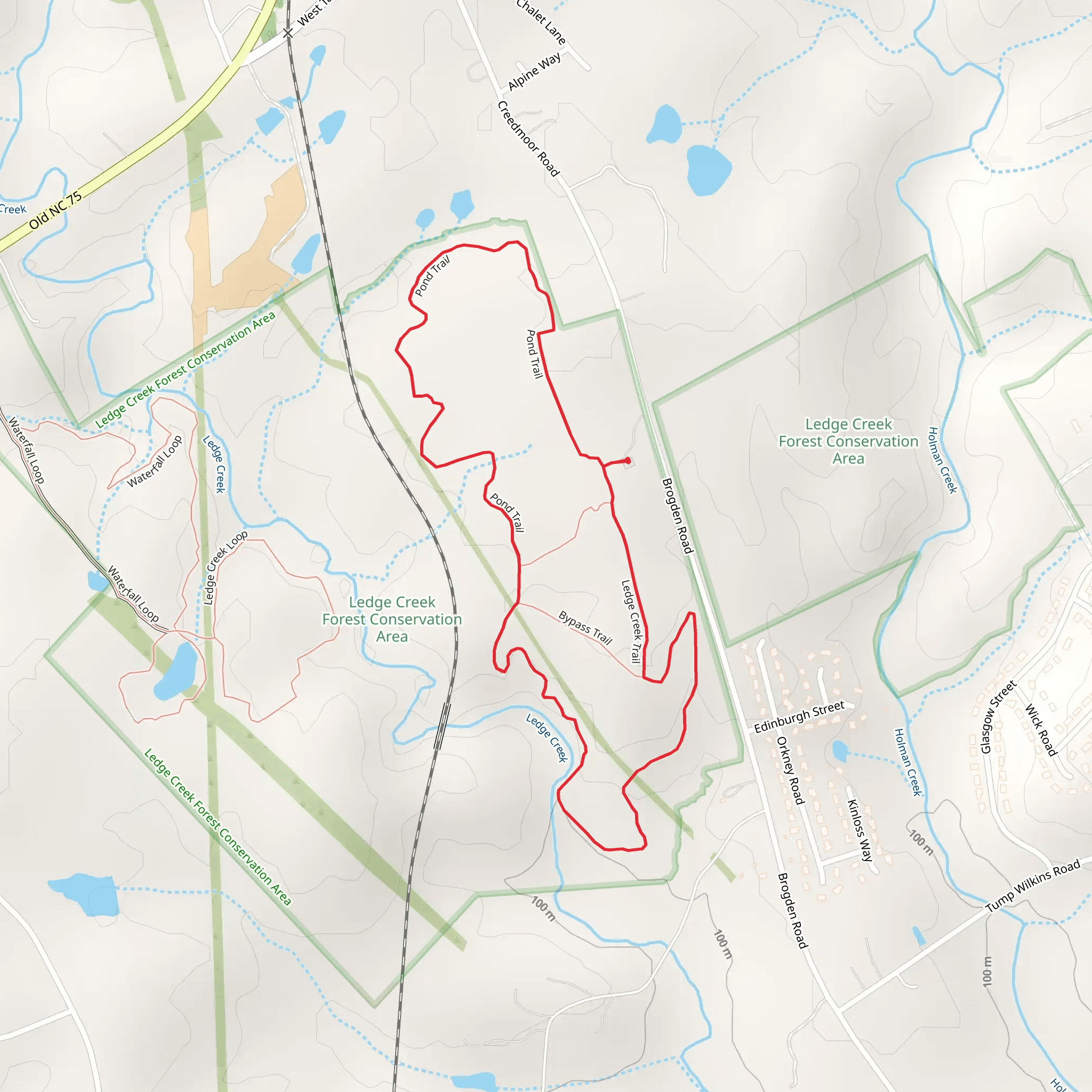 Brogden Road Loop mobile static map