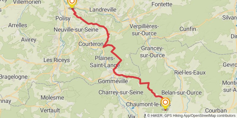 GR 2 - Sentier de la Seine stage 6 Map