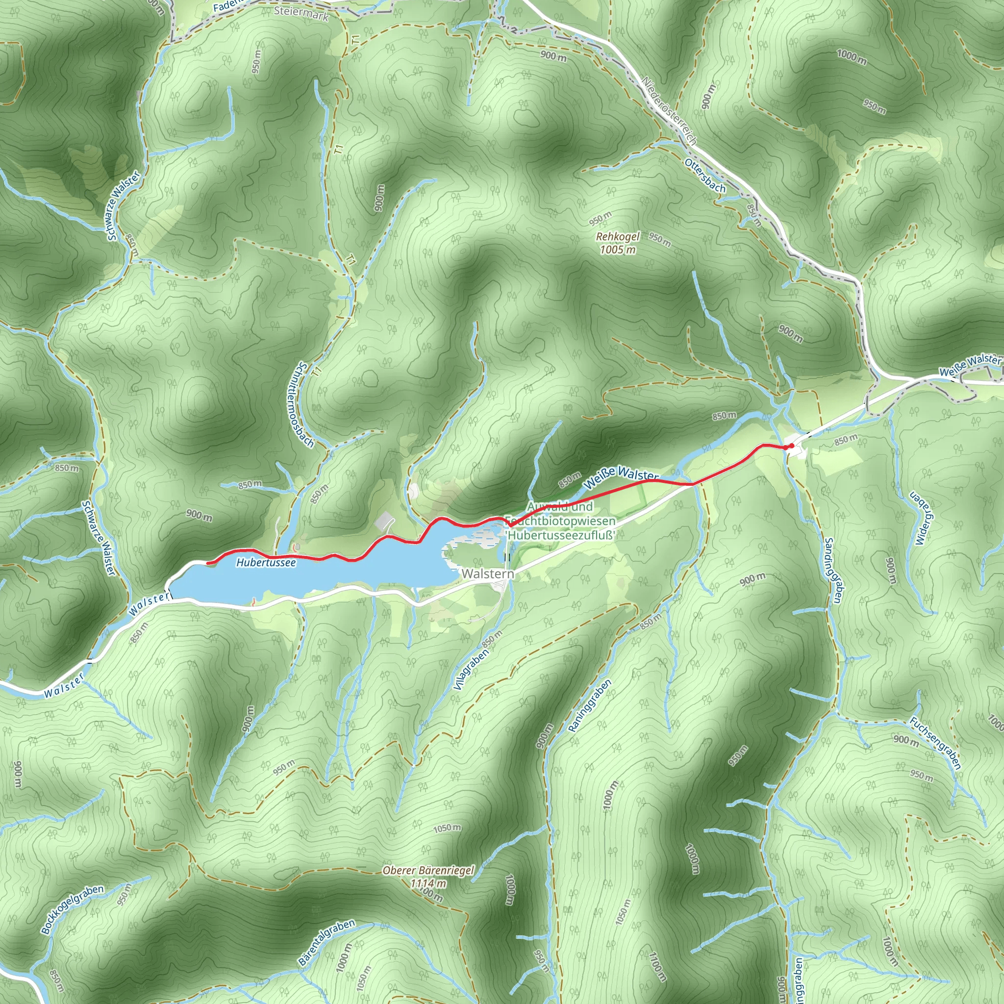 Hubertussee Trail mobile static map