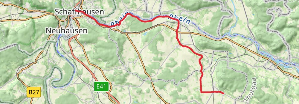 Camino Blumberg-Geneva via Frauenfeld stage 2 Map