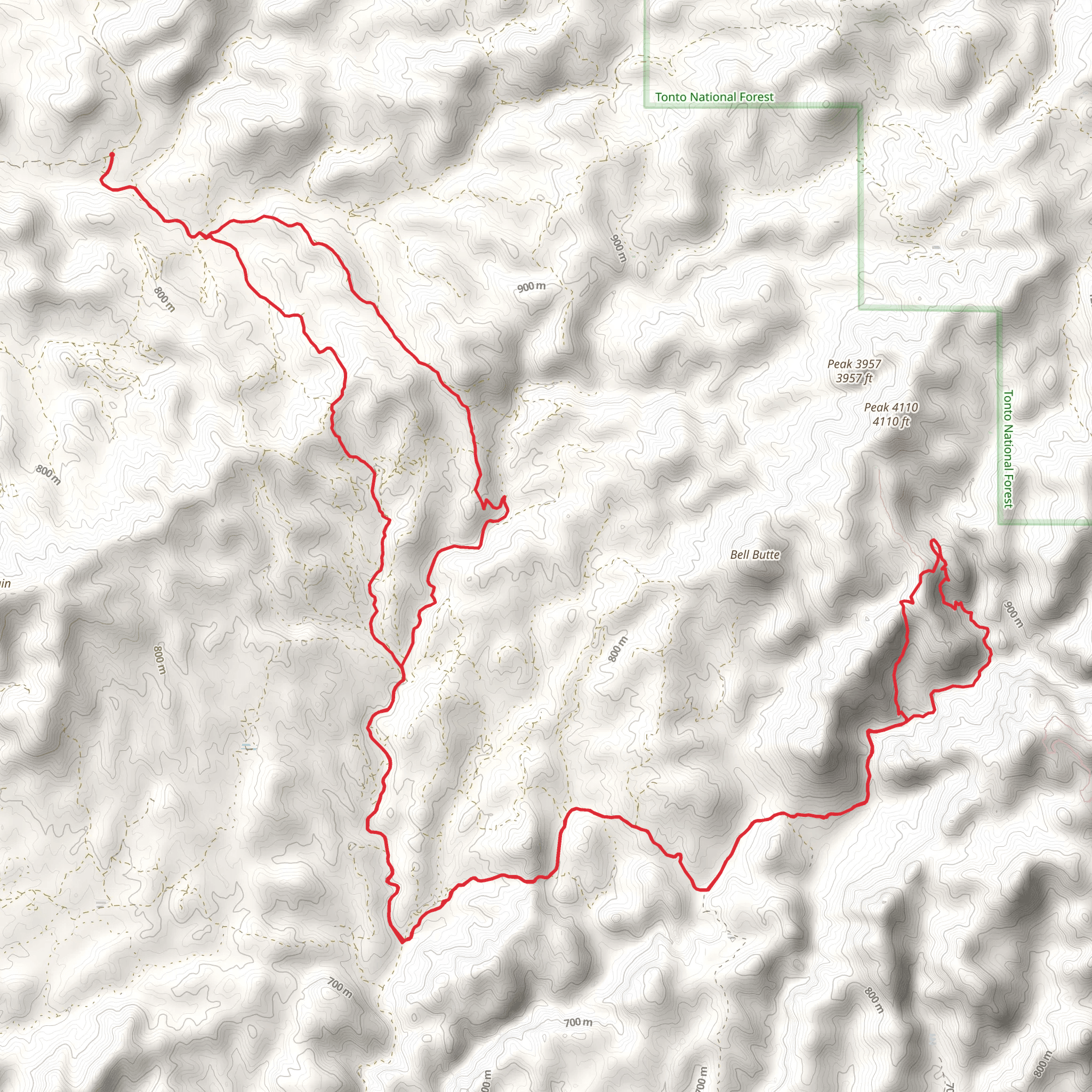 North Box Canyon and North Mineral Mountain Road Loop mobile static map