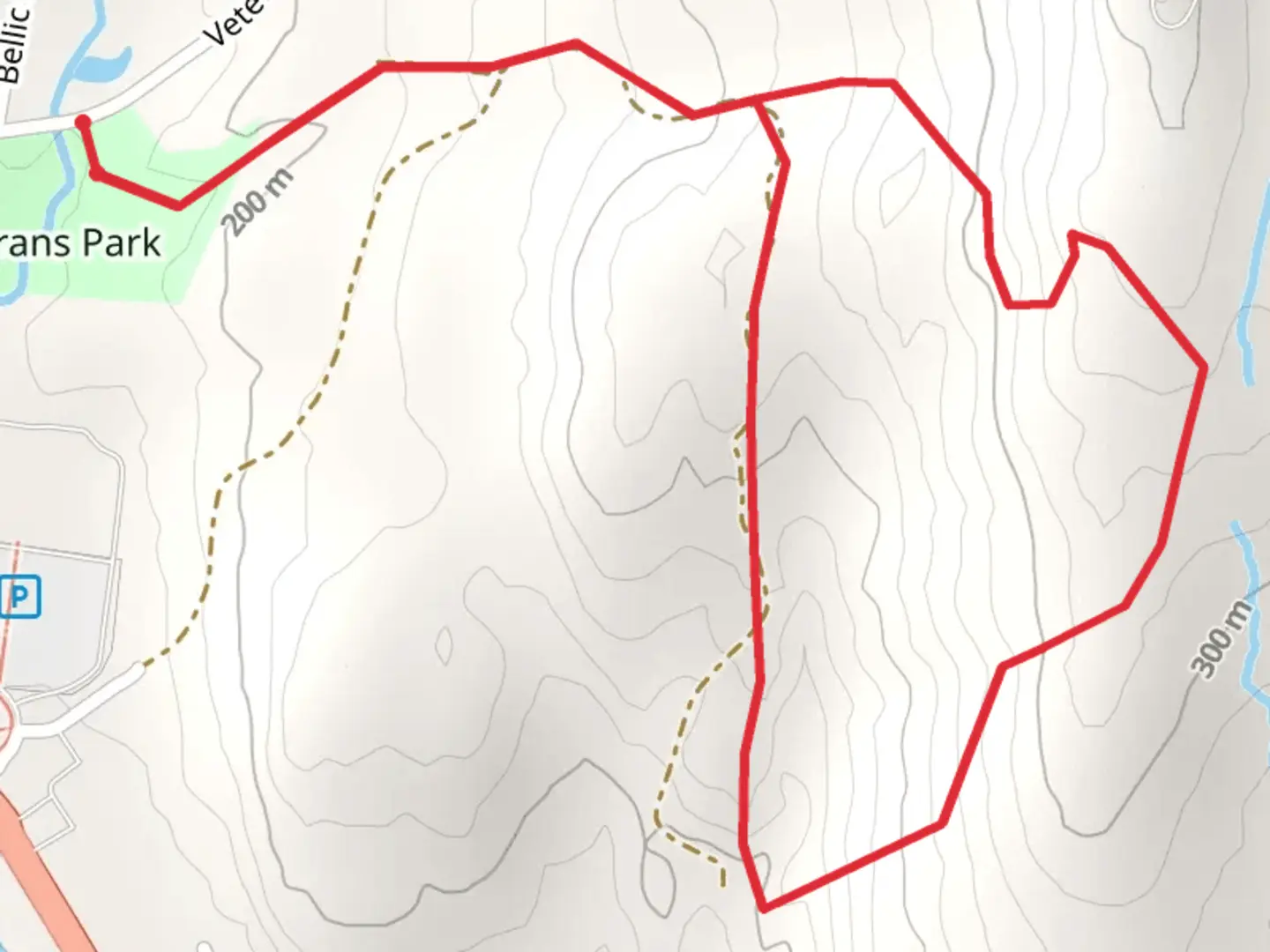 An image depicting the trail Athtetic Field and its surrounding area.