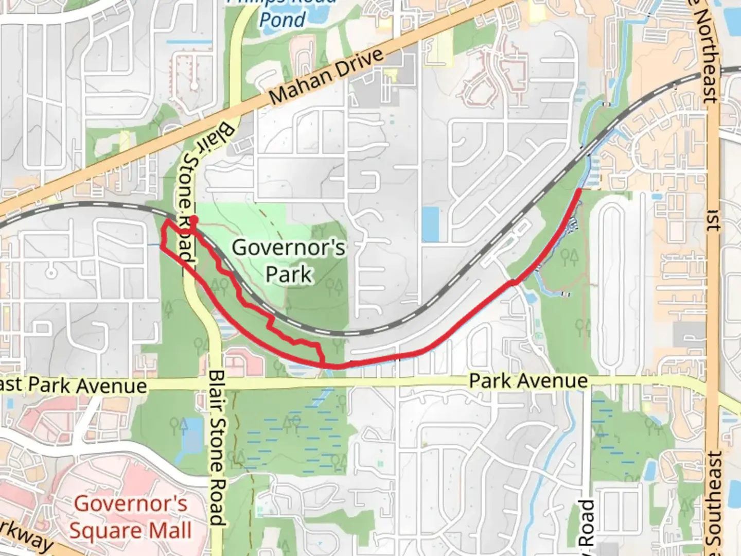 An image depicting the trail Fern Trail and its surrounding area.