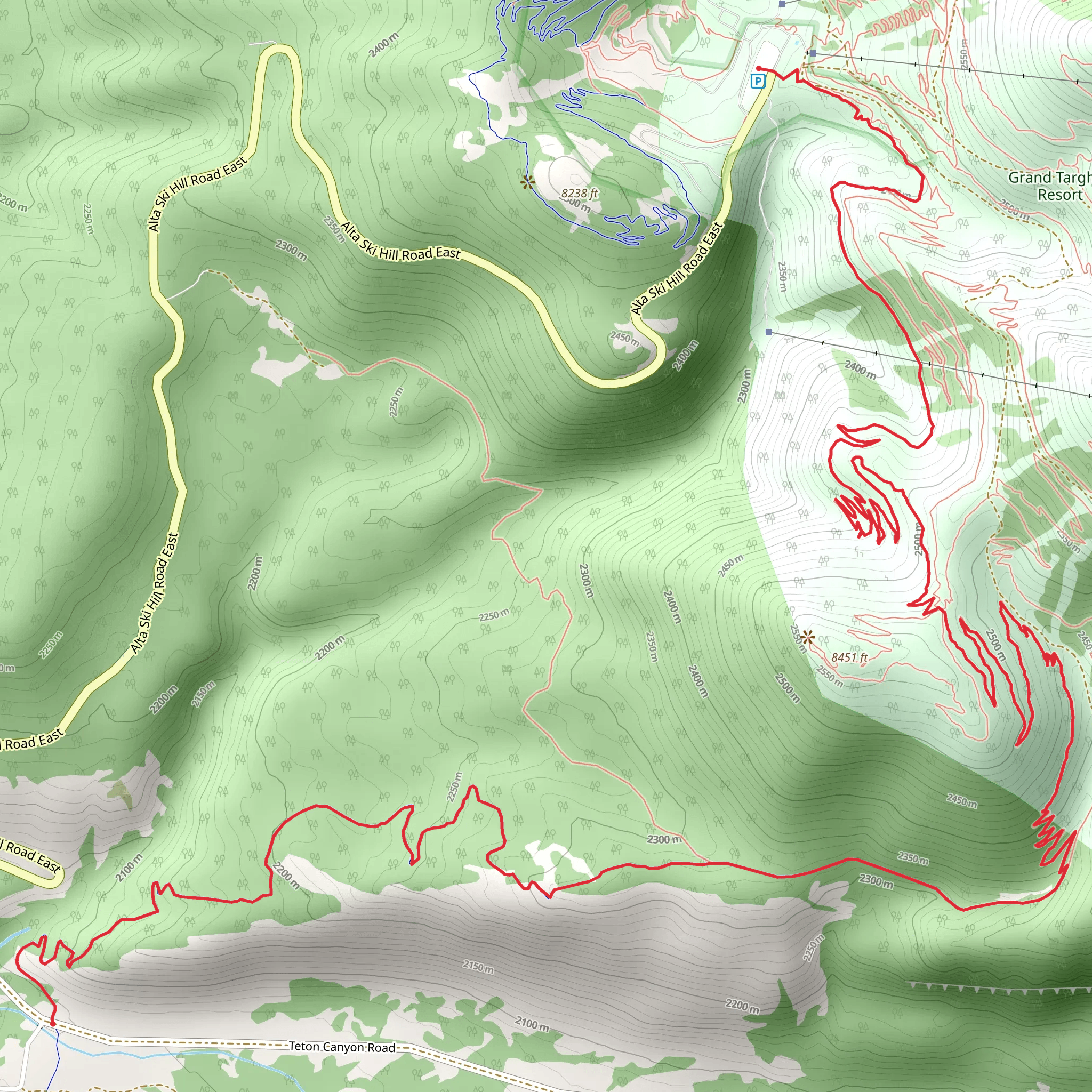 Action Jackson and Mill Creek Trail mobile static map