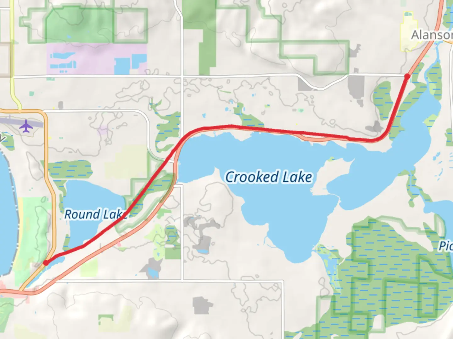 An image depicting the trail North Western State Trail and its surrounding area.