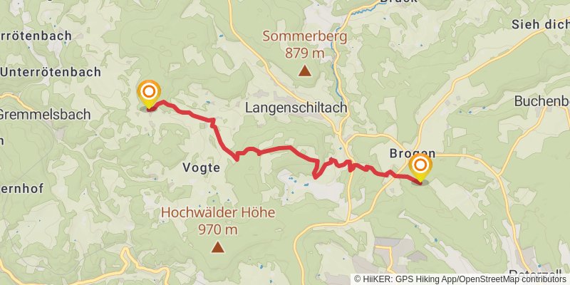 Querweg Lahr - Rottweil alt 3 Map