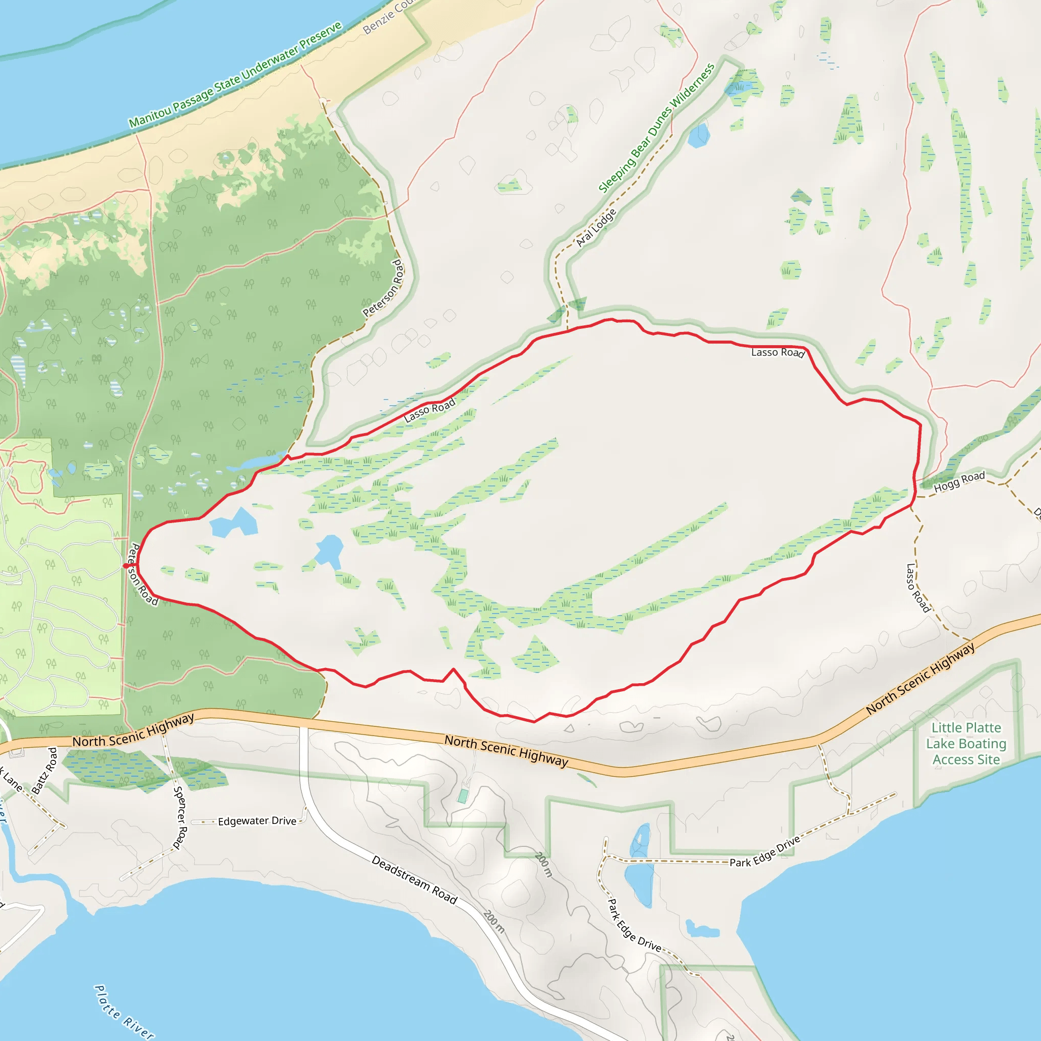 Platte Plains Trail and Lasso Loop mobile static map