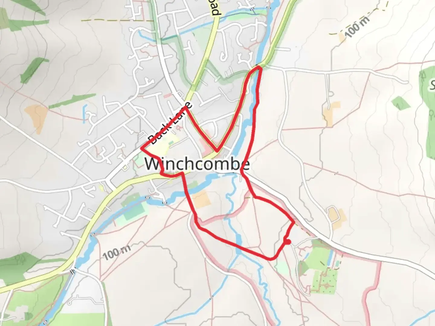 An image depicting the trail Winchcombe Walk and its surrounding area.
