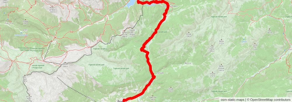 Juliana Trail stage 14 Map