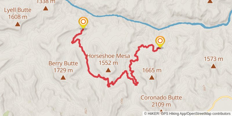Hayduke Trail stage 56 Map