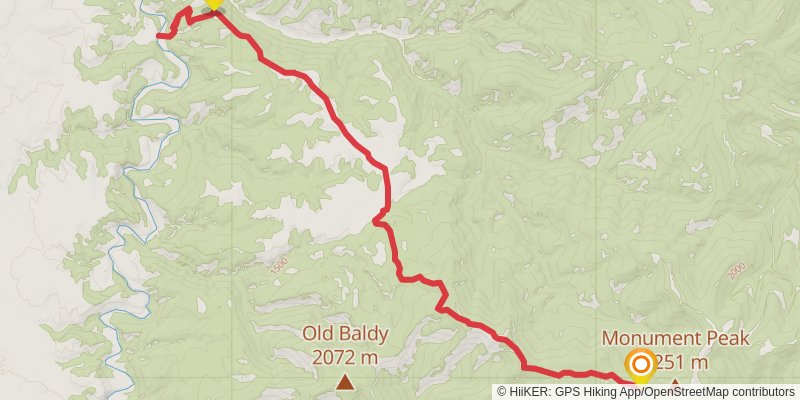 Parker Ridge Trail via Desolation Peak Trail stage 3 Map