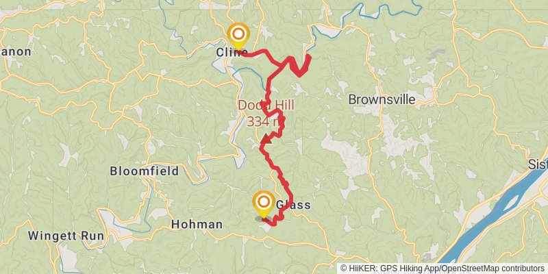 North Country Trail - Ohio stage 66 Map