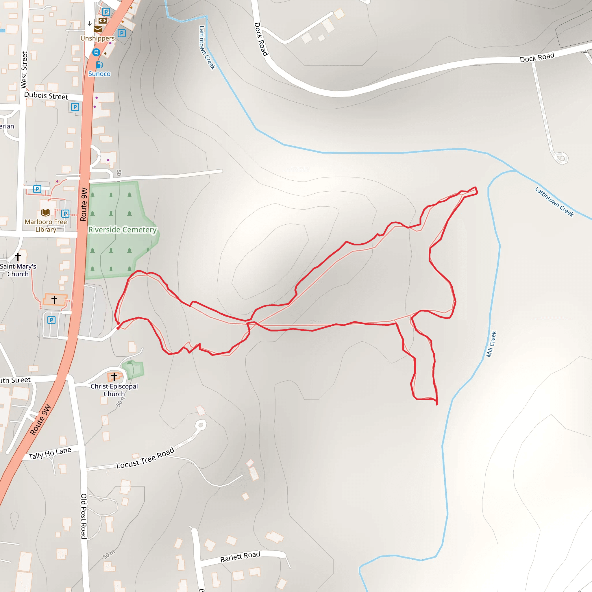Lattintown Creek mobile static map