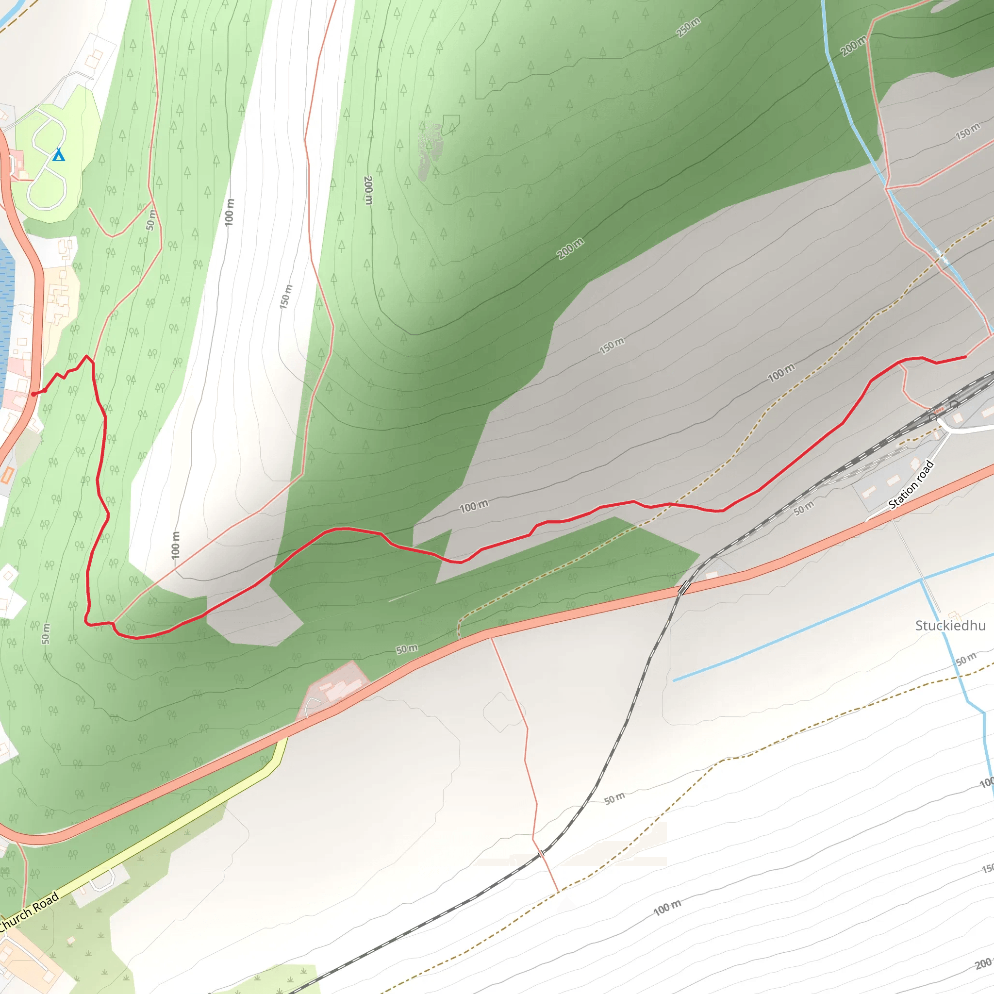 Arrochar Trail mobile static map