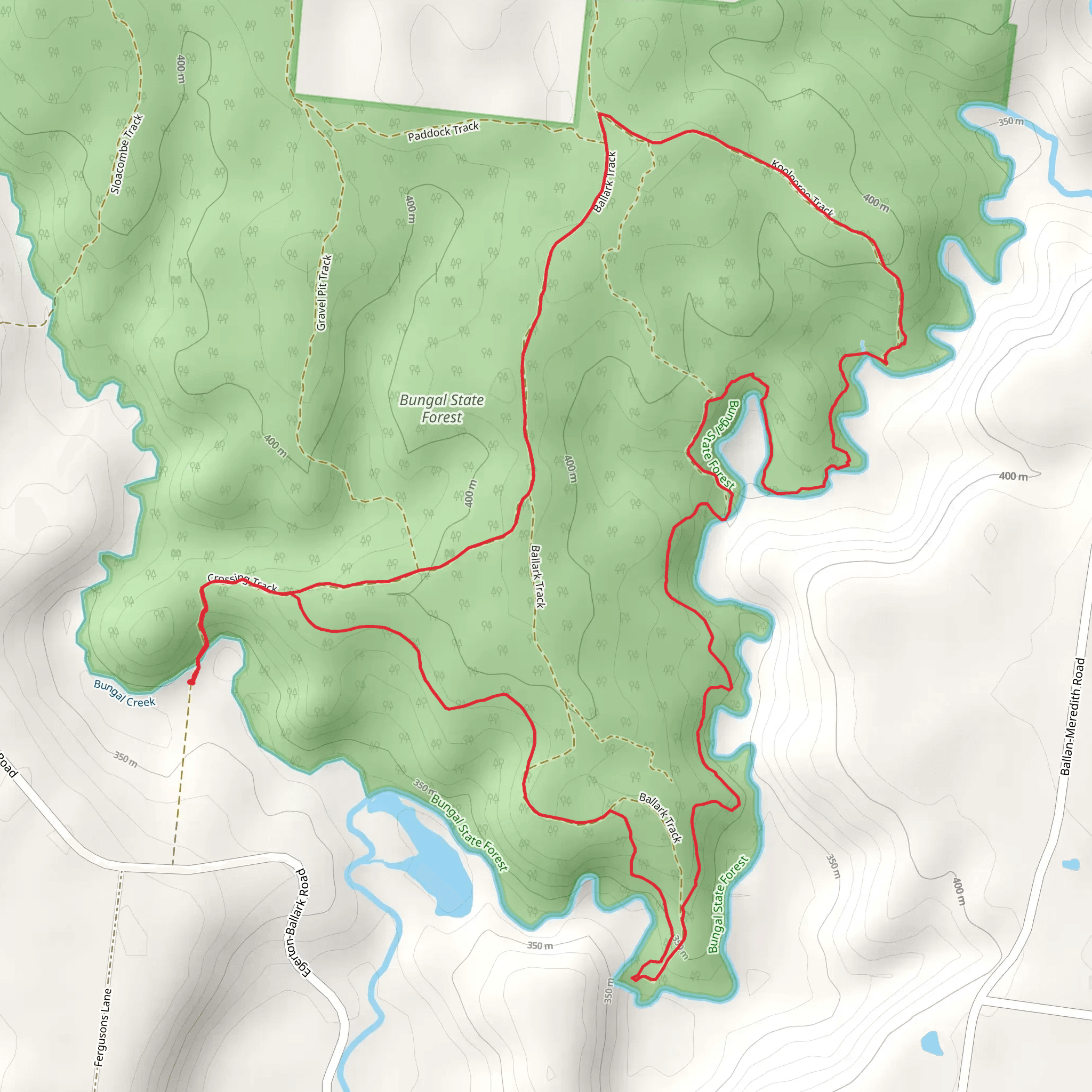 The Little Forest Trail mobile static map
