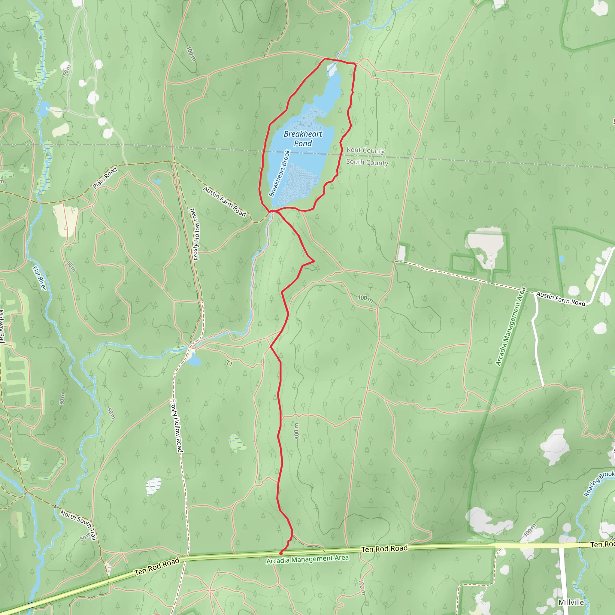 Hicks Loop JB Hudson Loop Trail mobile static map