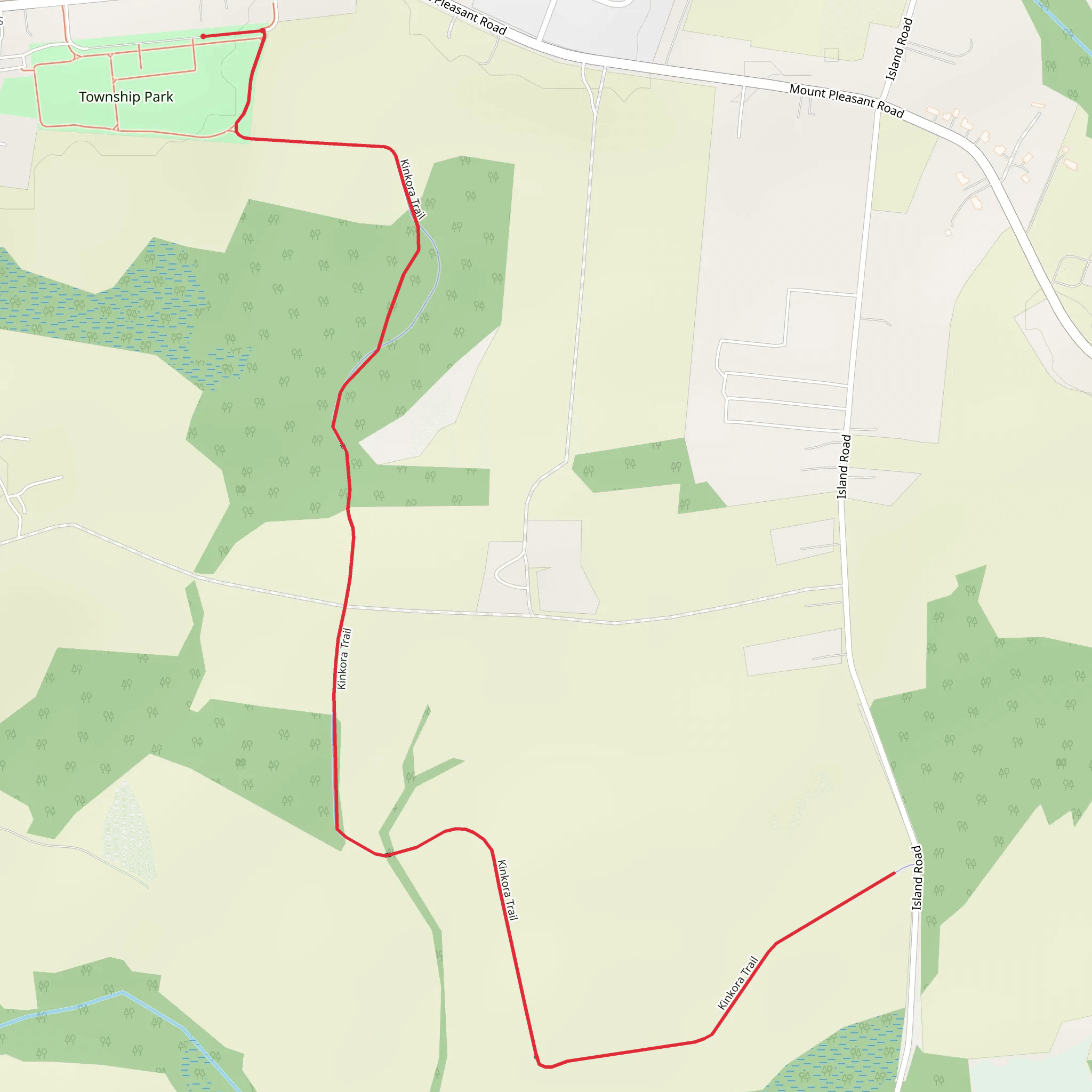 Kinkora Trail mobile static map