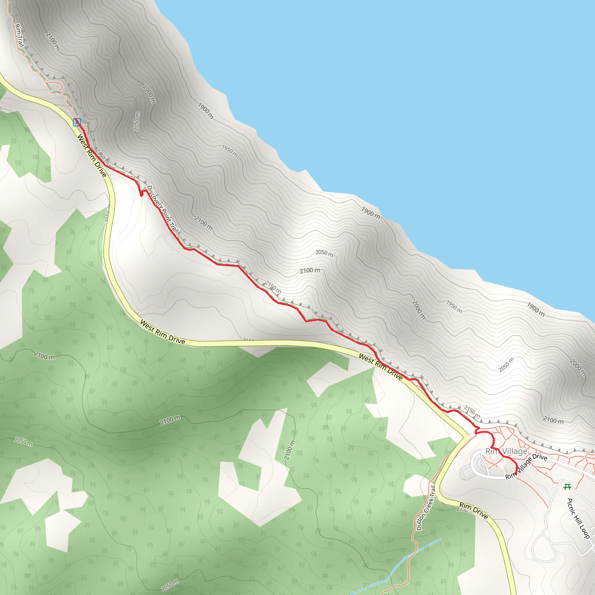 Discovery Point Trail mobile static map