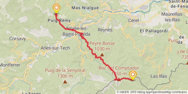 Haute Randonnée Pyrénéenne stage 49 Map