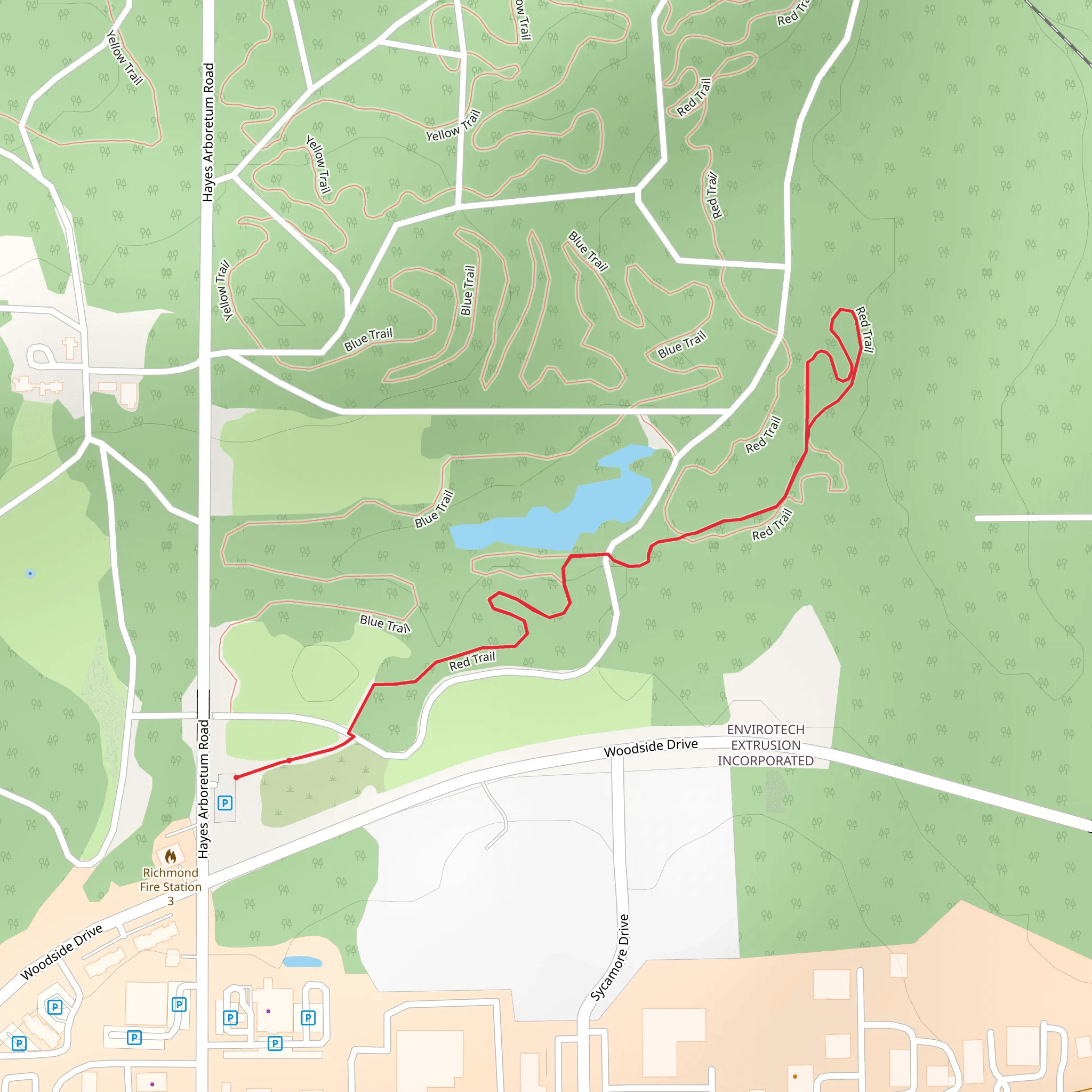 Woodside Drive Loop North mobile static map