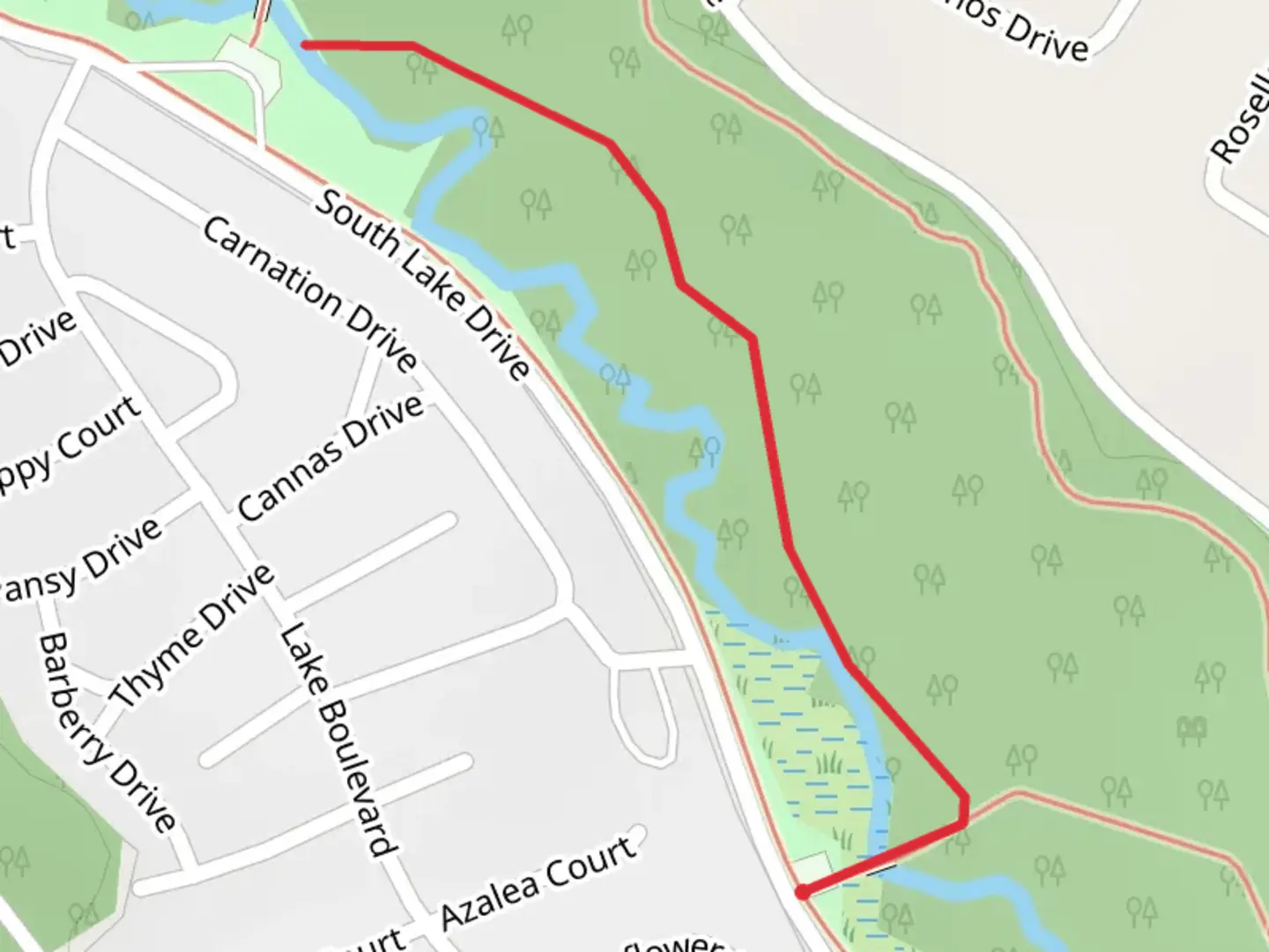 An image depicting the trail South Branch Metedeconk River and its surrounding area.