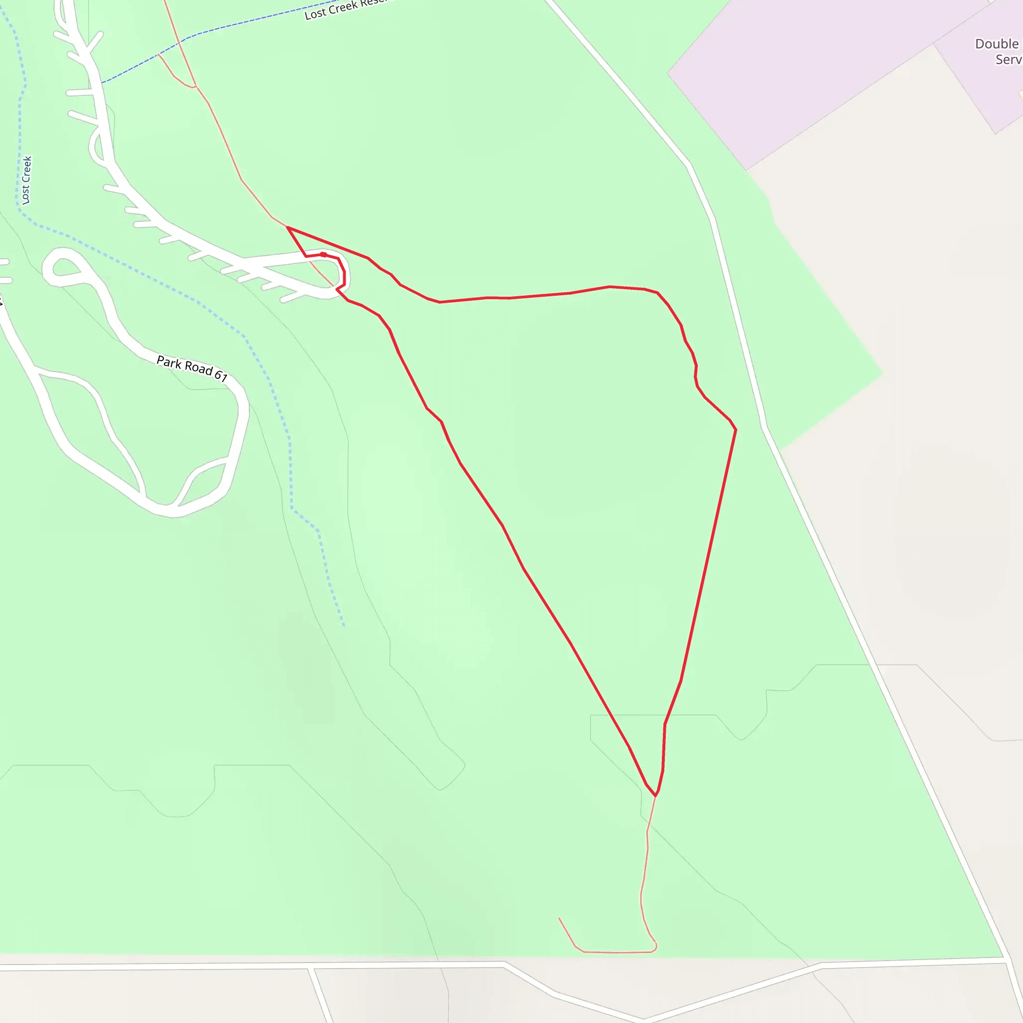 Fort Richardson State Park Loop mobile static map