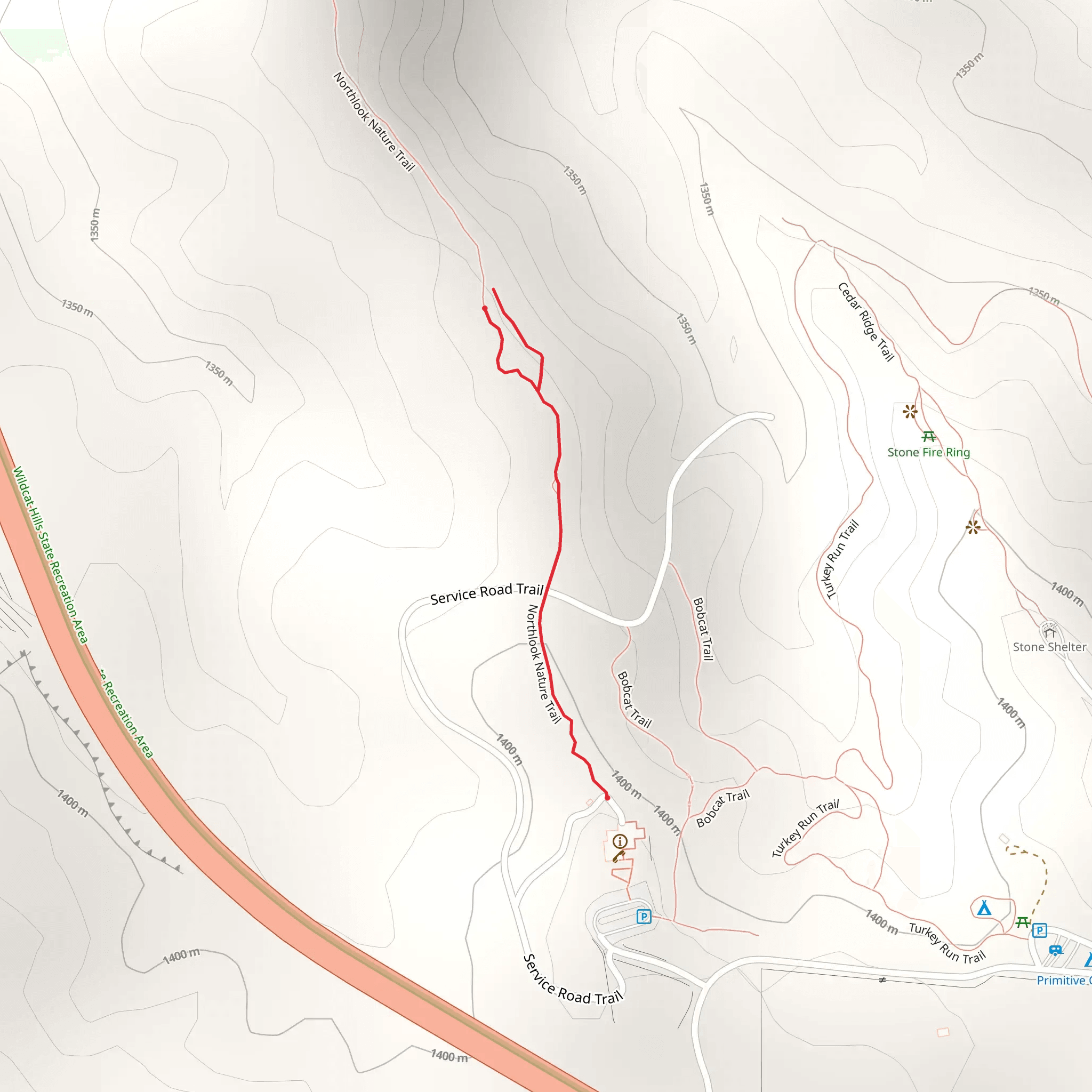 Northlook Nature Trail mobile static map