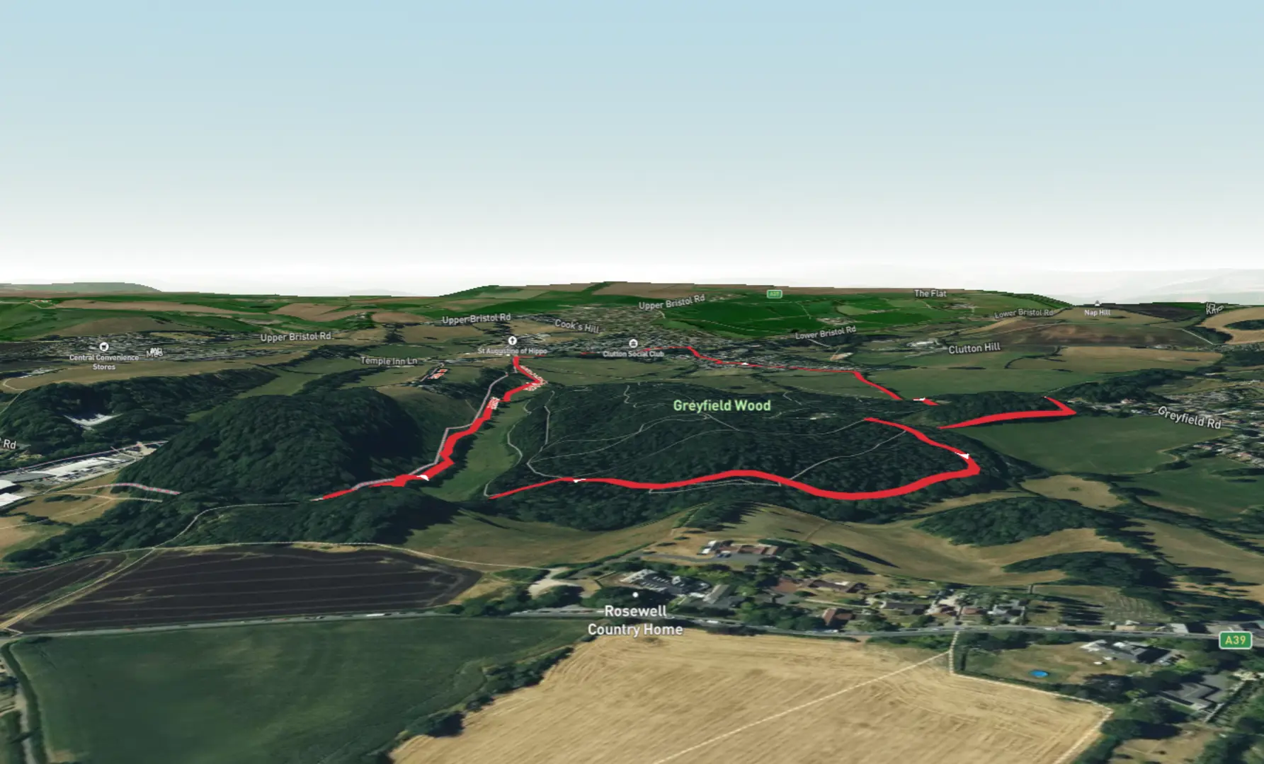 Greyfield Wood Loop Bath and North East Somerset England