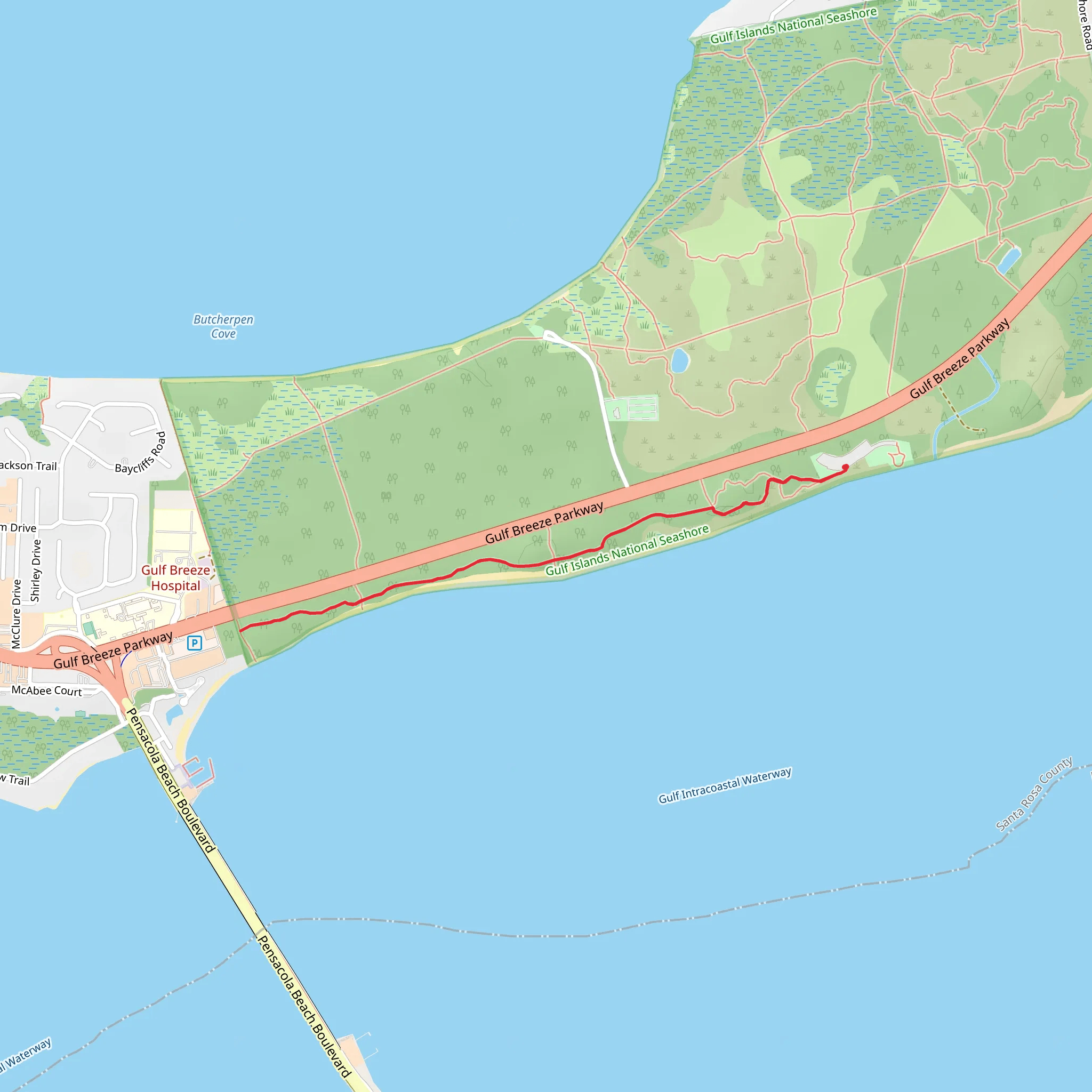 Fishing Trail mobile static map