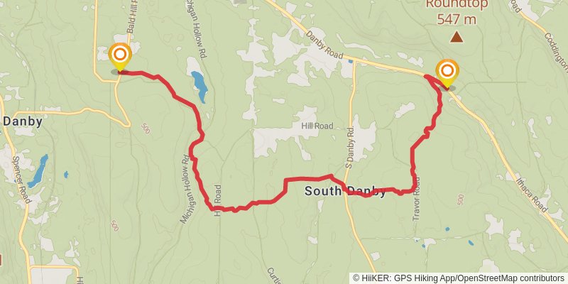 North Country Trail - New York stage 28 Map