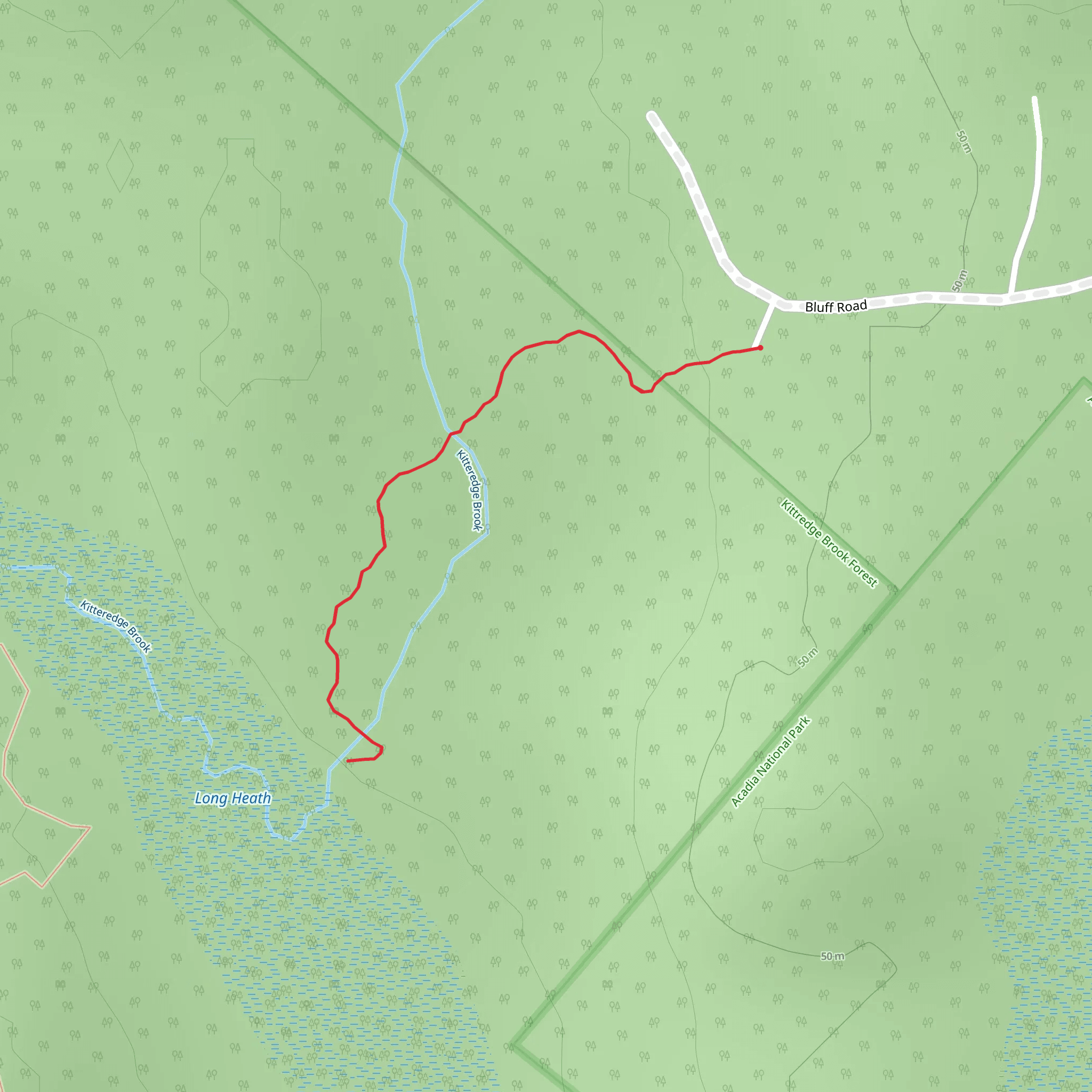 Bluff Road mobile static map