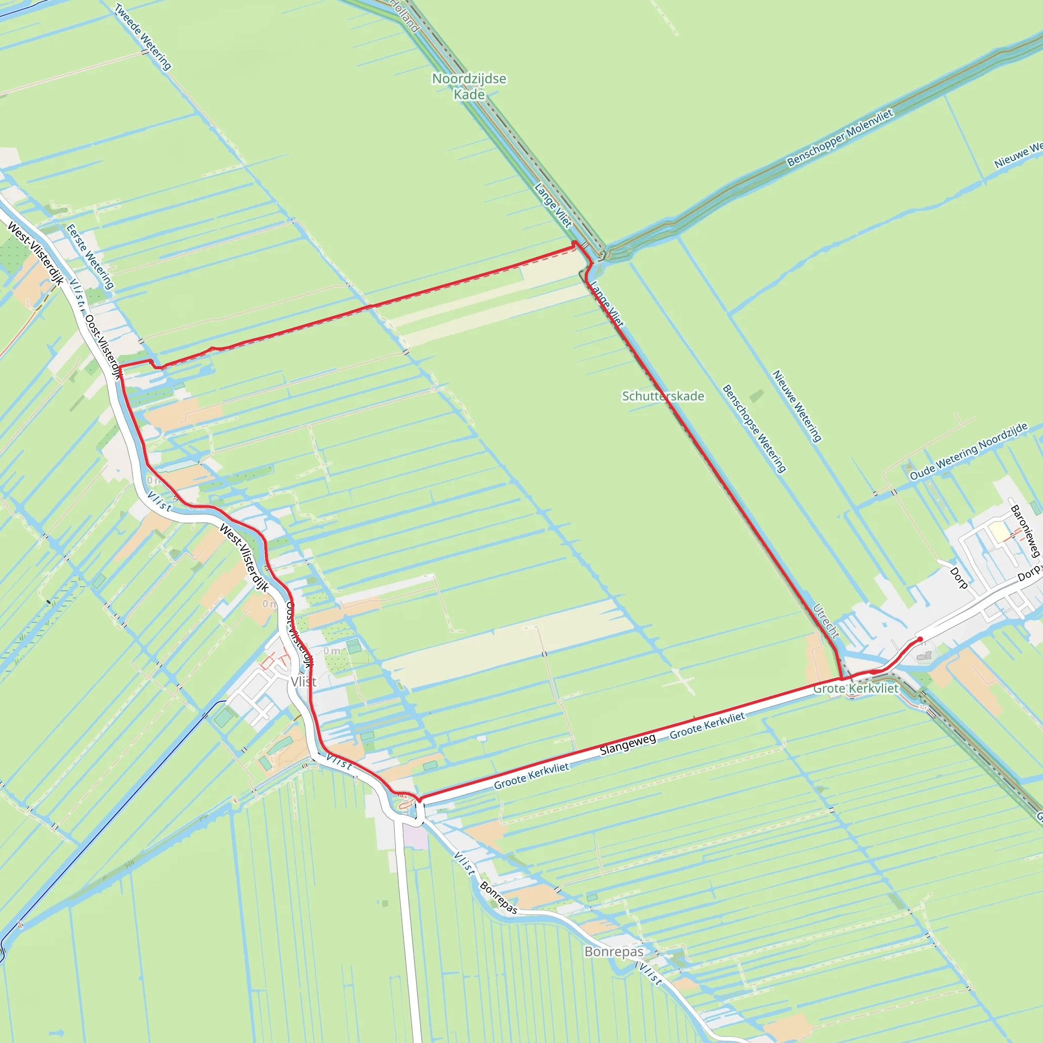 Stange Weg and Vlist Oostzijde Loop mobile static map