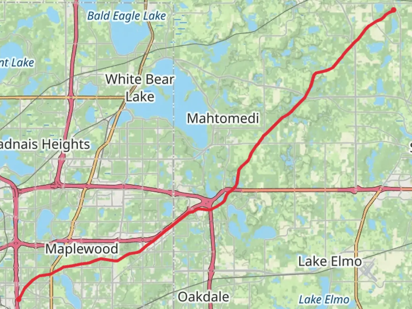 An image depicting the trail Gateway State Trail and its surrounding area.