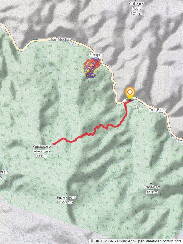 Cordova Canyon Trail mobile static map
