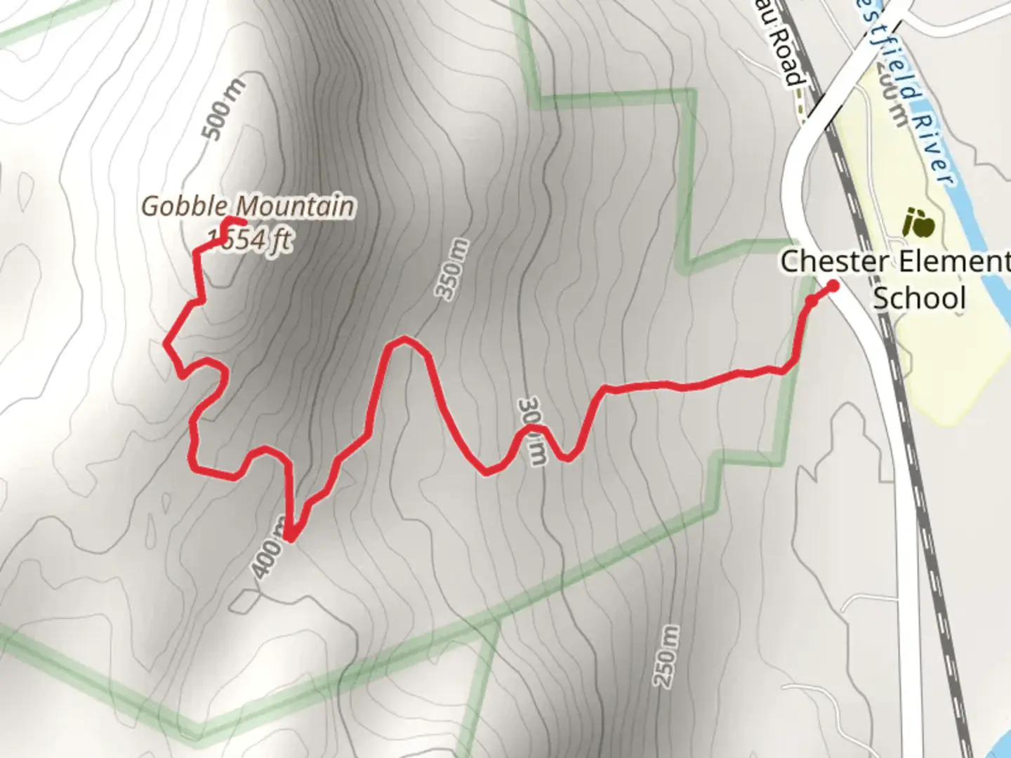 An image depicting the trail Gobble Mountain Trail and its surrounding area.