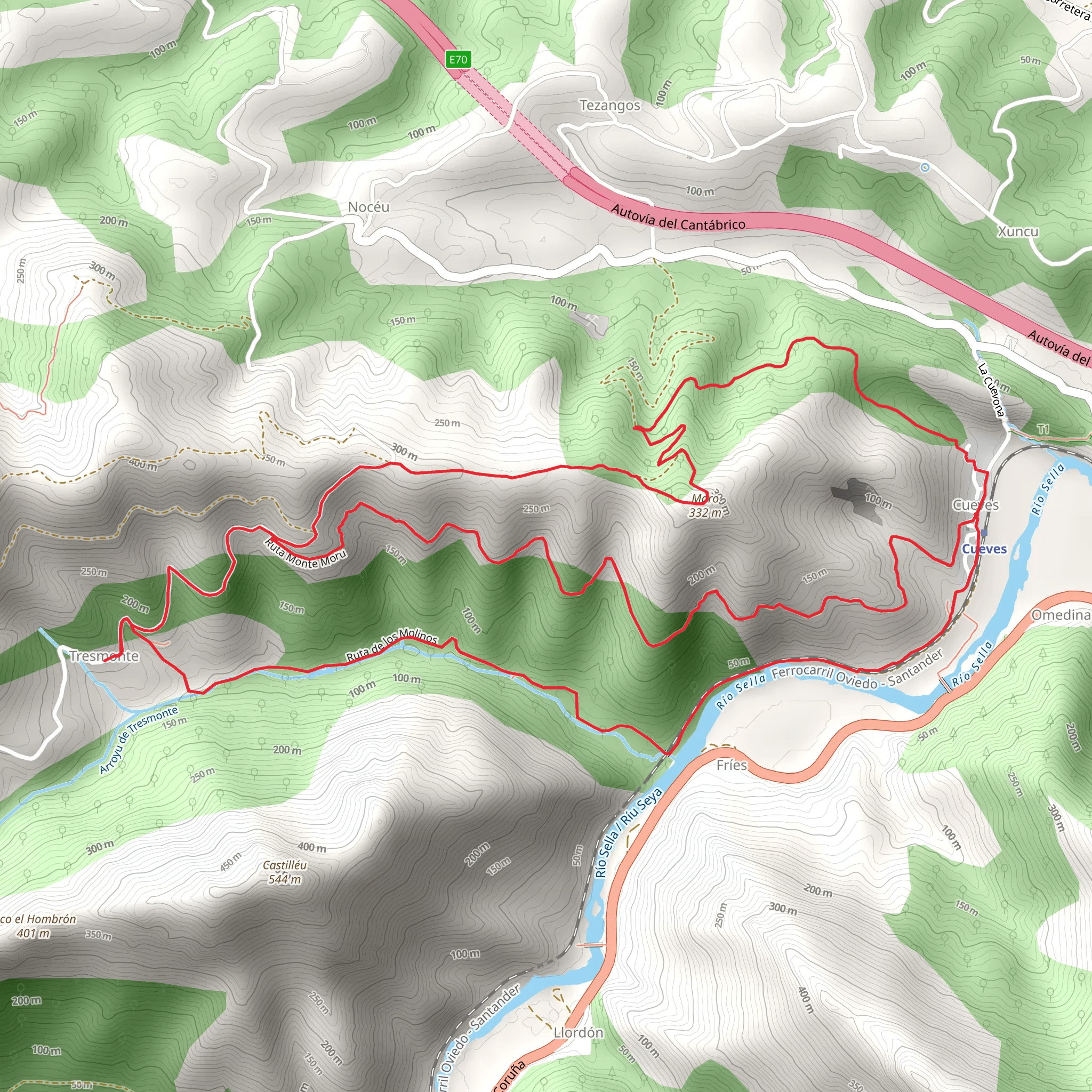 Ruta de los Molinos mobile static map