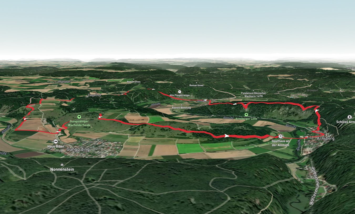 Altmuehtal Panoramaweg and Schambachtal