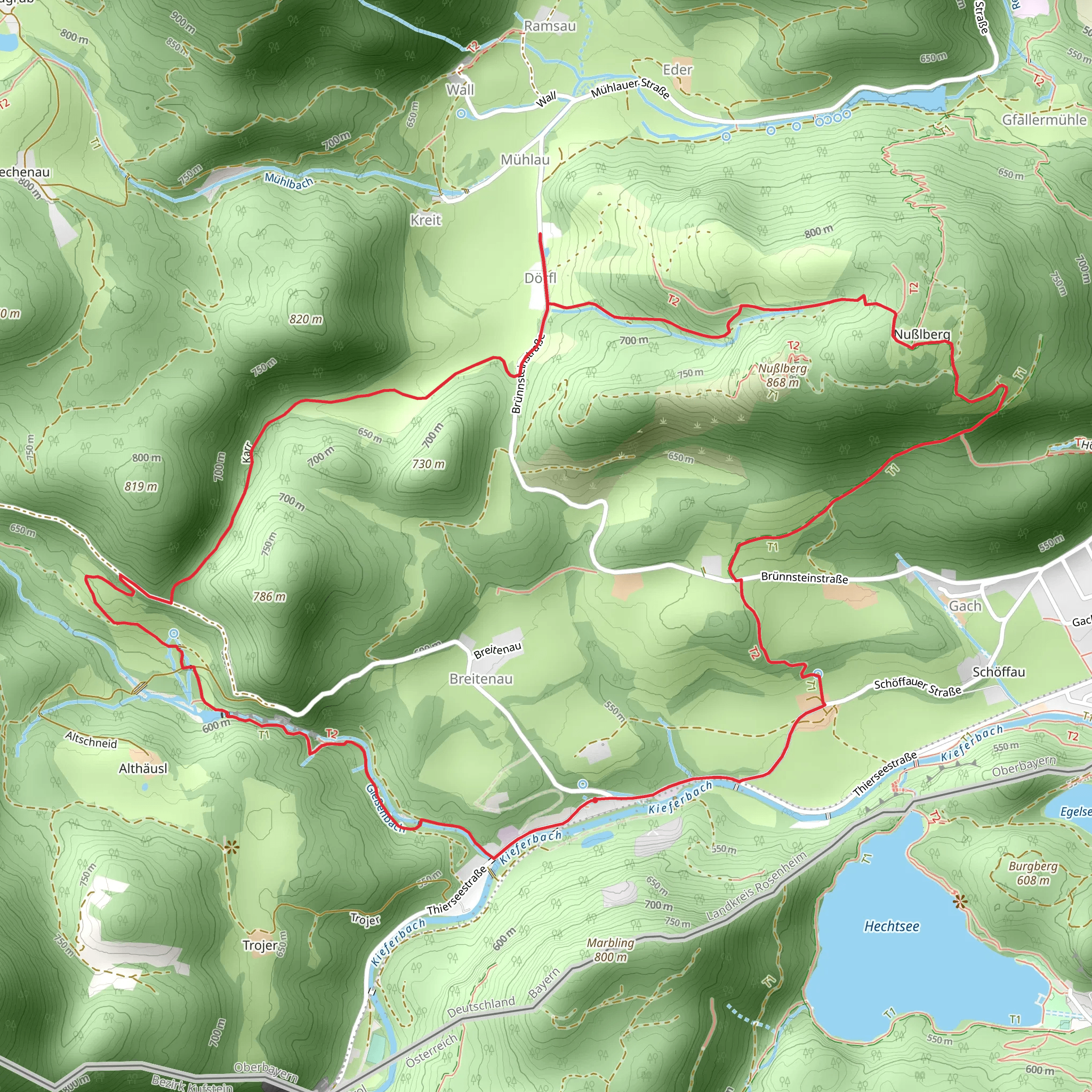 Gießenbach via Wanderweg mobile static map