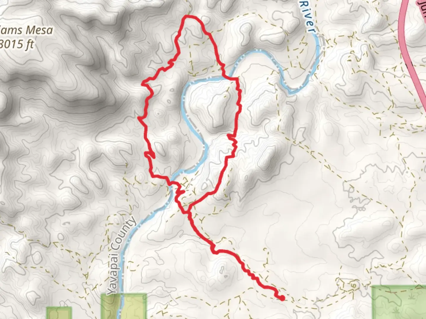 An image depicting the trail Black Canyon Loop Trail from West Table Mesa Road and its surrounding area.