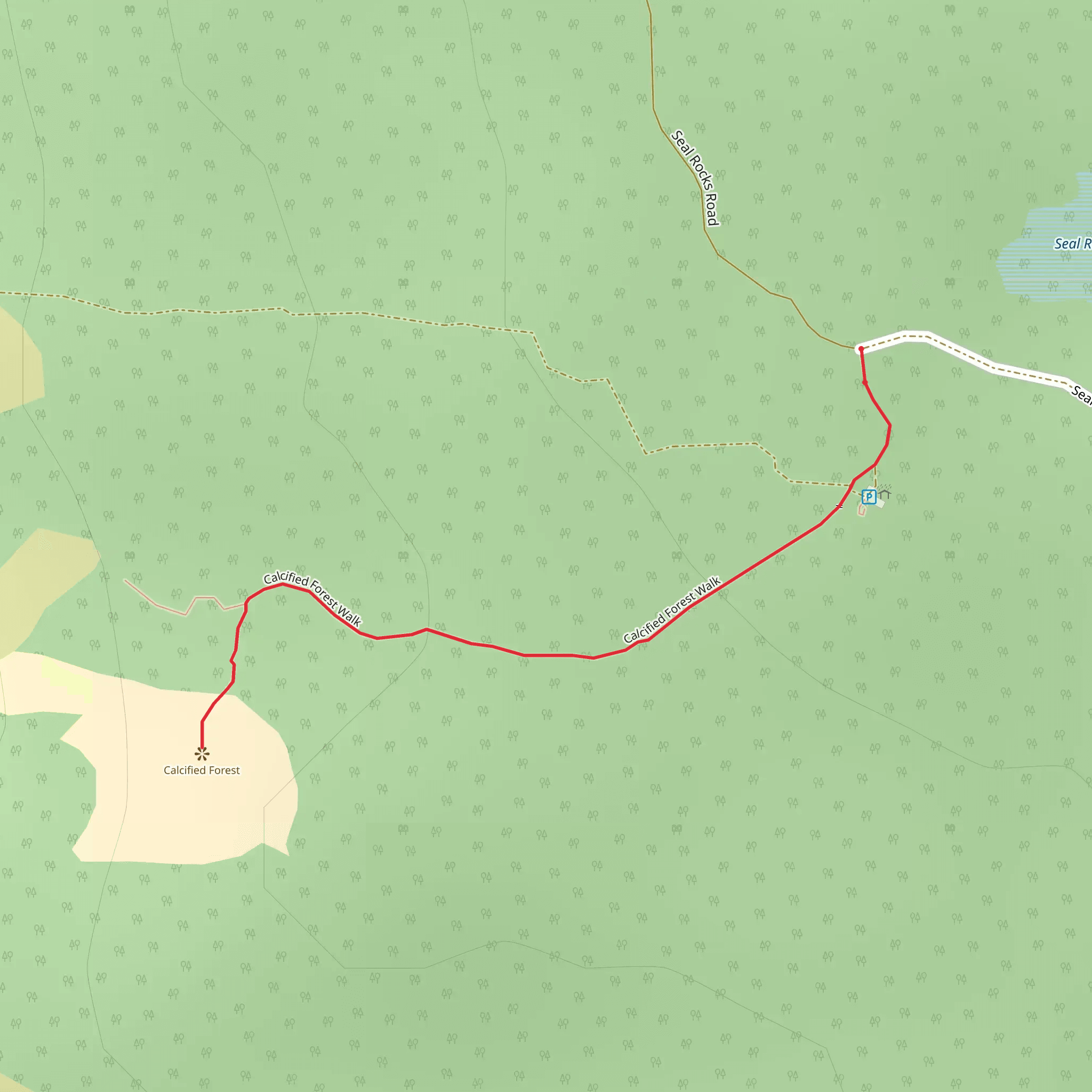 Calcified Forest Walk mobile static map