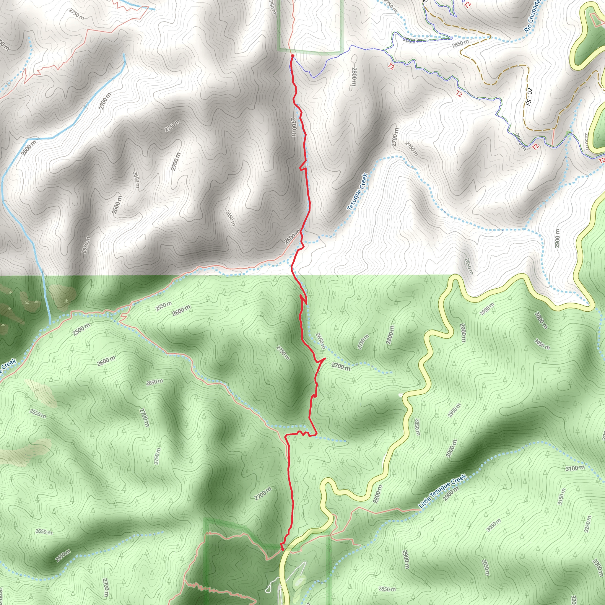 Borrego and Windsor Trail mobile static map