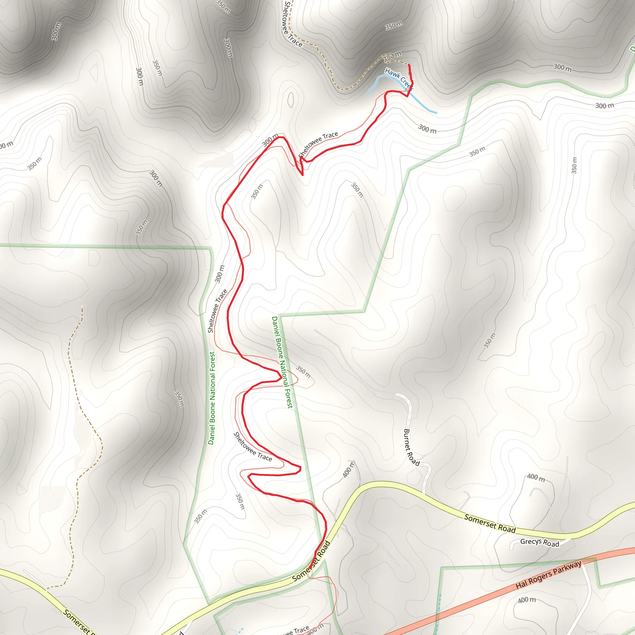 Sheltowee Trace mobile static map