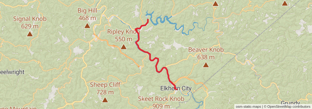 American Perimeter Trail - Southern Appalachian Primary stage 52 Map