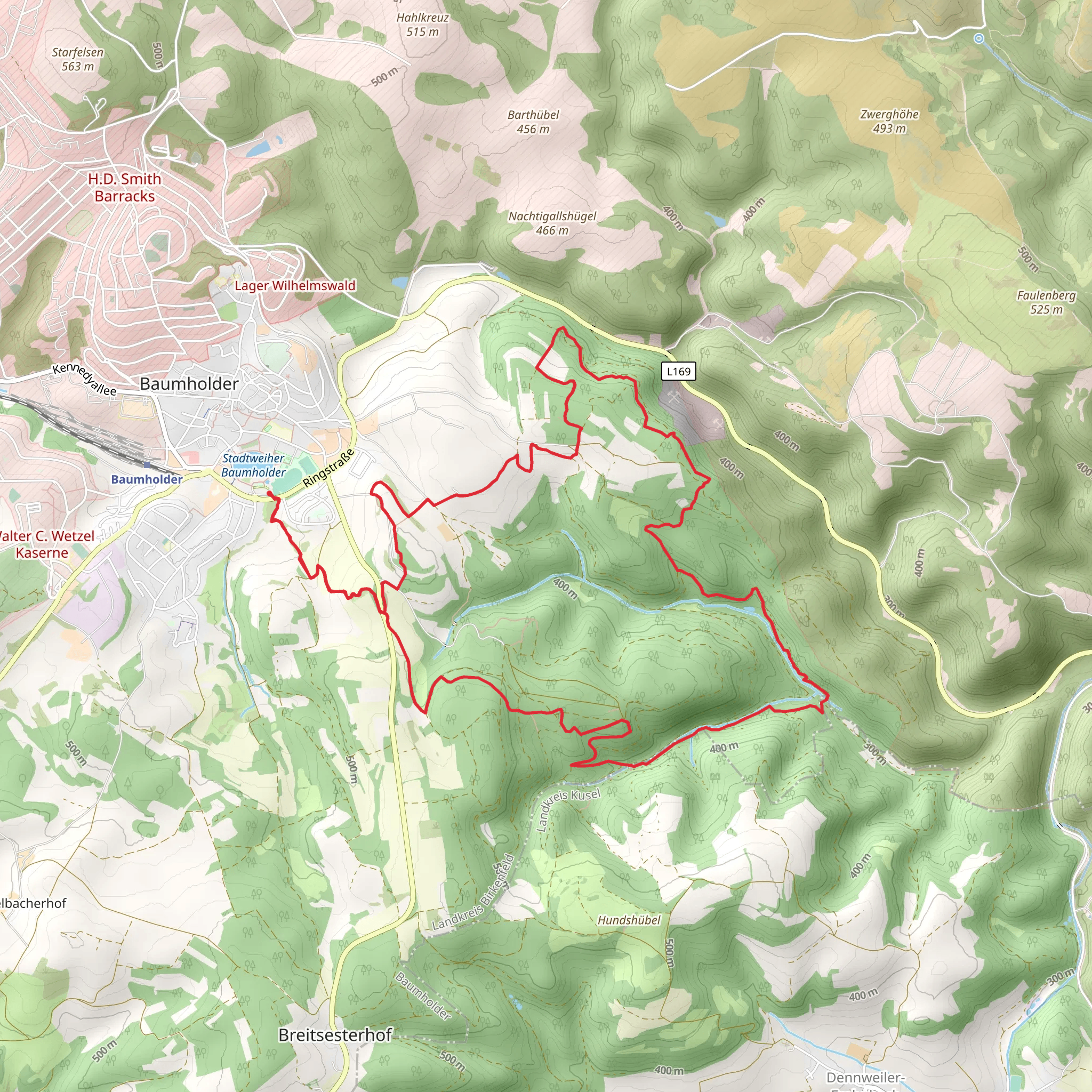 Baerenbachpfad mobile static map