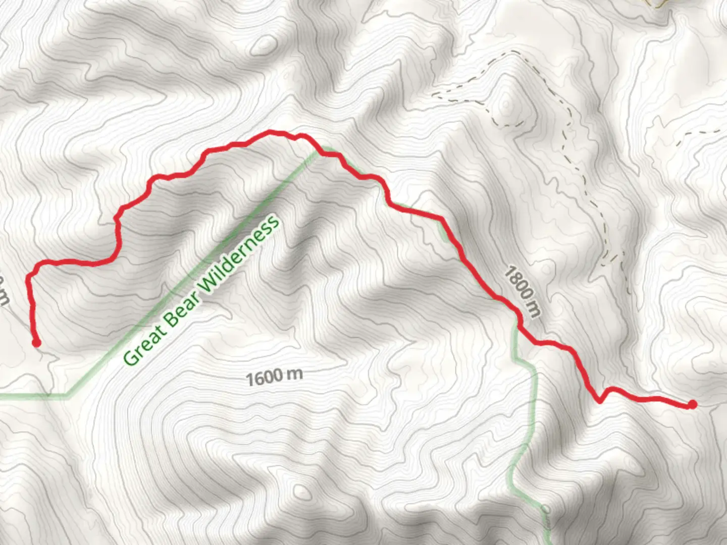 An image depicting the trail Mule Ridge Trail and its surrounding area.