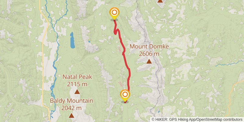 Great Divide Trail stage 12 Map