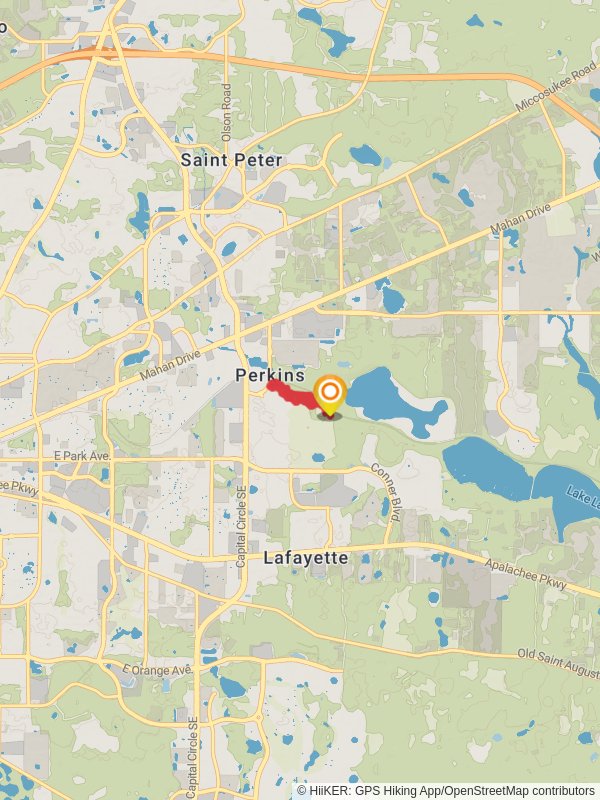 Gun Range - Magnolia Loop Trail mobile static map