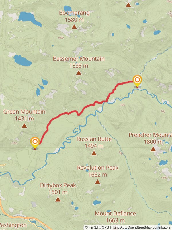 CCC Trail mobile static map